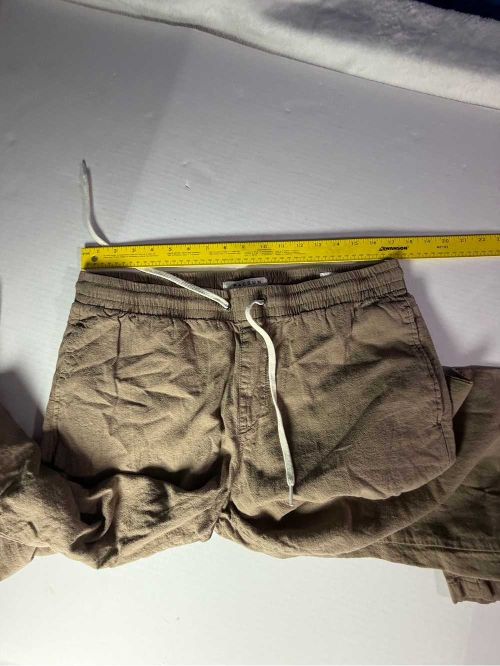 PacSun Tan Drawstring Track Pants - Picture 4 of 6